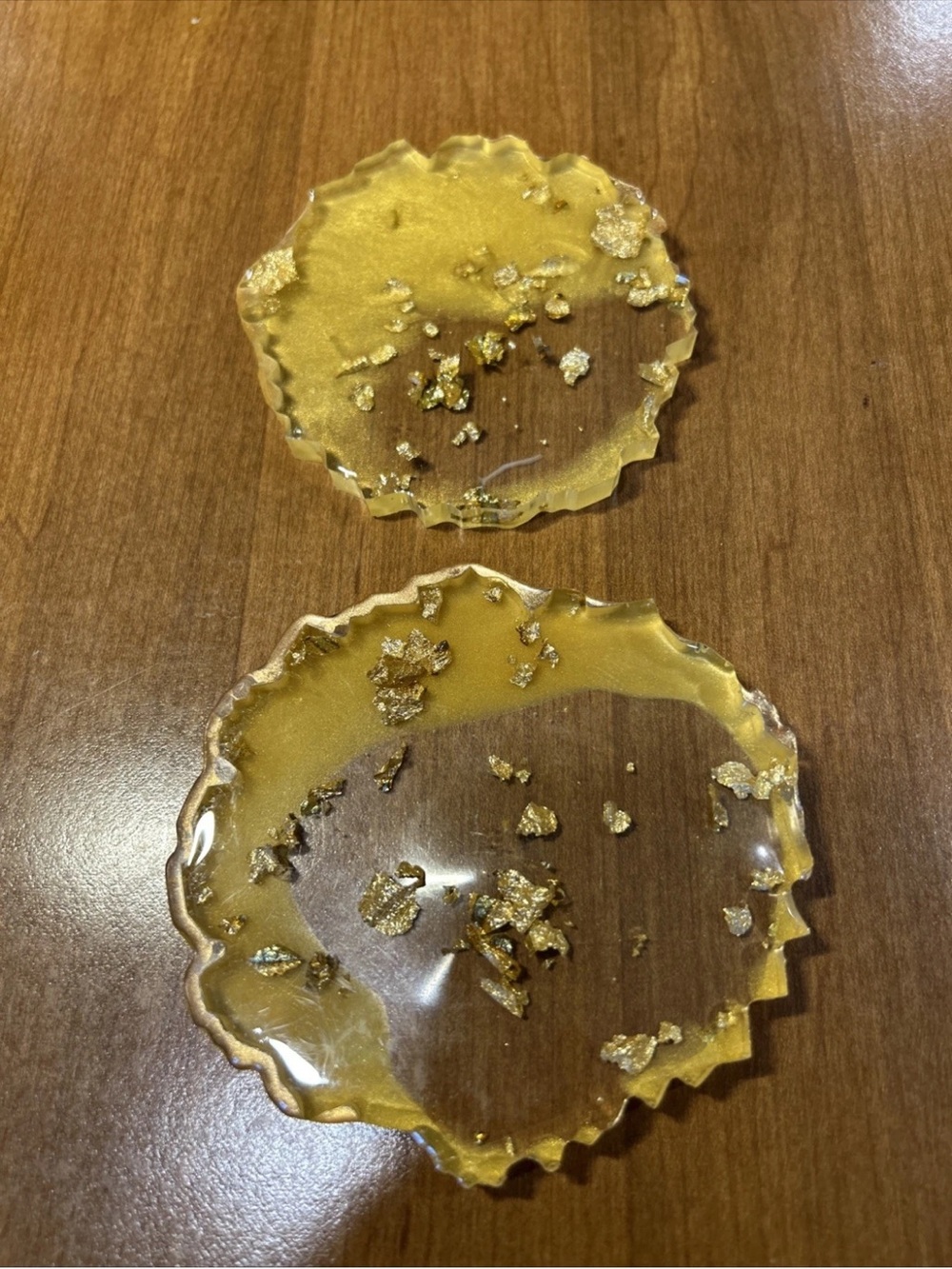 Coasters Gold Flake Set of 2